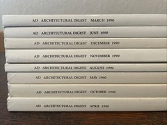 VTG Architectural Digest Lot Of 17 Magazines 1990 1991 1994 Various Mixed