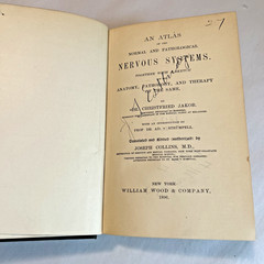Atlas of Normal and Pathological Nervous Systems ~ 1896 ~ C. Jakob ~ Color Illus