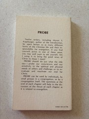 Probe James Fairfield 1972 Evangelism Mennonite Christian Paperback Herald Press