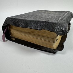 Holy Bible National Bible Press Pronouncing Red Letter KJV 1940’s Thumb Tabs