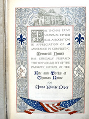 The Life and Works of Thomas Paine (1925 Patriots Ed. Complete 10 Vol) Very Good