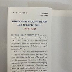 SIGNED These Truths A History of the United States Jill Lepore 1st Ed 2018 HCDJ