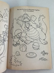 Vintage Dragon Tales Family And Friends Coloring Activity Book Cut Out Doll Y2K