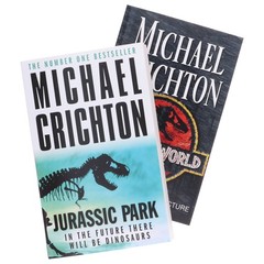 Jurassic Park & The Lost World by Michael Crichton 2 Books – Fiction – Paperback