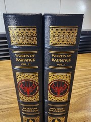 Words Of Radiance Leatherbound Vol 1 SIGNED Brandon Sanderson Dragonsteel
