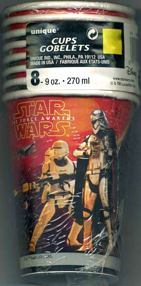 Star Wars Episode 7 The Force Awakens 9 oz. Party Cups, 8-Count