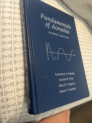 Fundamentals of Acoustics Lawrence Kinsler Hardcover Used – Very Good Condition
