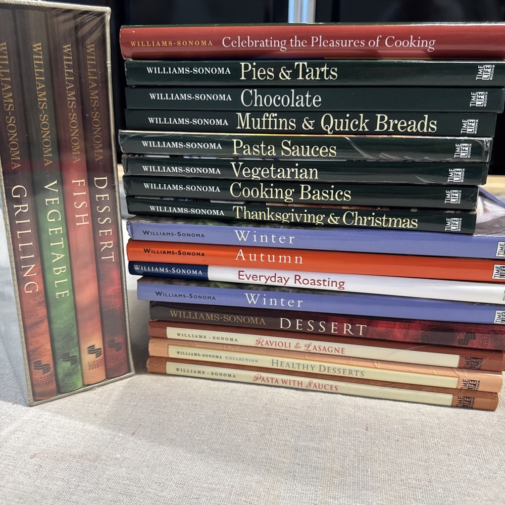 Williams-Sonoma Cookbook Set — Lot of 20 Variety, New & Like New HCDJ