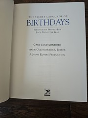 The Secret Language of Relationships & Birthdays. 2 Books. B1