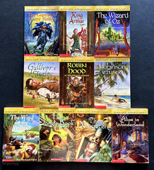 10 Lot Scholastic Junior Classics Ages 8-12 RL 3rd-4th pb