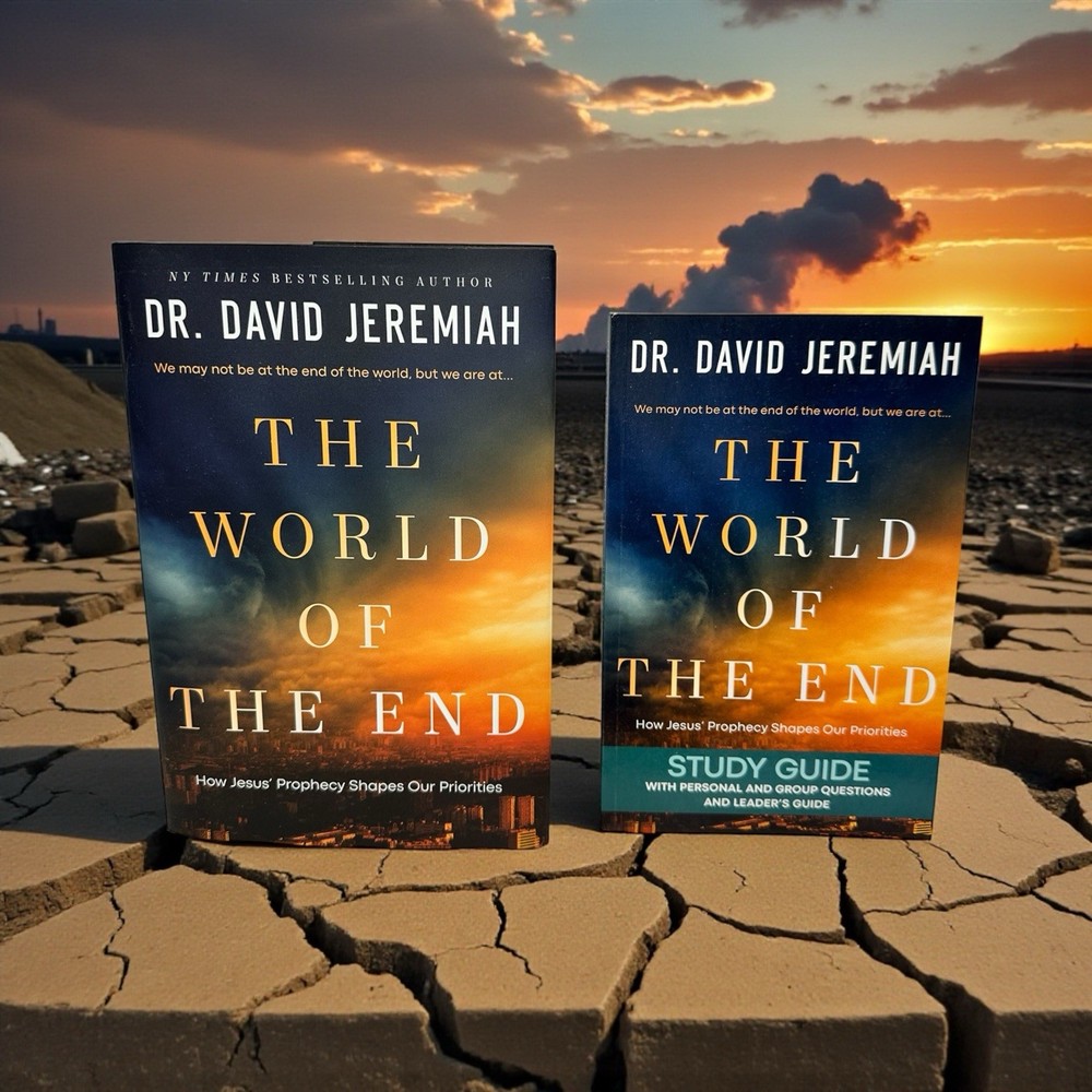 Dr. David Jeremiah The World of the End Hardcover Book + Paperback Study Guide!
