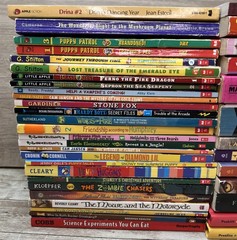 Lot of 39 Grade 3-6 Chapter Books Novels 15lbs / G. Stilton, Beverly Cleary etc.