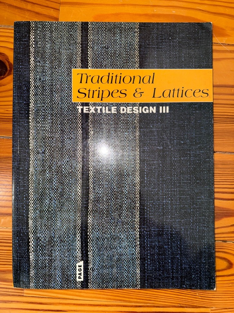 Traditional Stripes & Lattices Textile Design Japan Shima Koshi Indigo Pattern