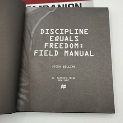 Jocko Willink Lot Dichotomy of Leadership Extreme Ownership Workbook Discipline