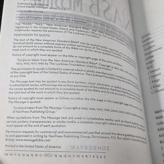 NASB / The Message Parallel Bible by Zondervan Staff 2004, Black Bonded Leather