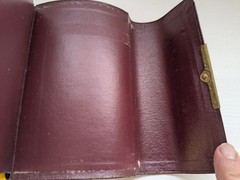 NKJV Compact Reference Bible Snap Flap Close Burgundy Leather 1985 Nelson 244SBG