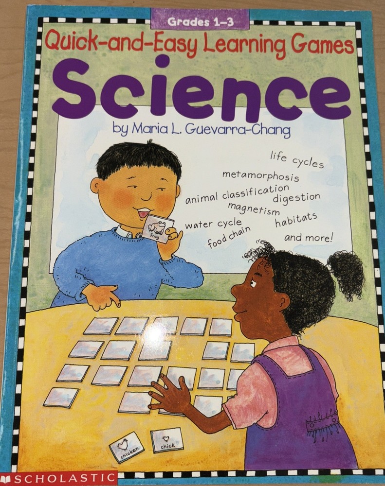 Quick-and-Easy Learning Games Science Grades 1-3 Scholastic Teaching Book