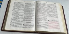 2001 Word Of God KJV Leather Special Margin Edition Bible Large Print Red Letter