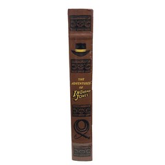 ❤️THE ADVENTURES of INDIANA JONES 3 Novels Hardcover Bonded Leather BRAND NEW