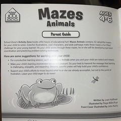 Mazes: Animals: Ages 4-6 (Activity Zone) by Jennifer Neumann Brand New 2004