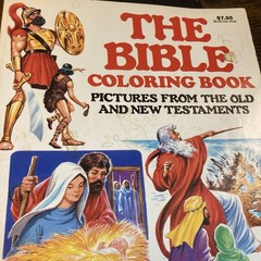 The Bible Coloring Book Jesus Mary Creative Child 1991 Vtg – 156 Unused Pages