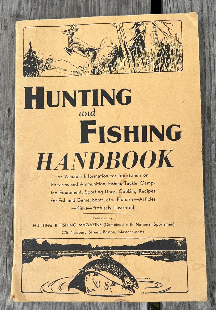 1944 Hunting and Fishing Handbook By National Sportsman Inc 109 Pages
