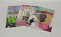Set 3-Scooters ages 4-K,Visuals, Activity Book,Bible Story Visuals-Pioneer Clubs