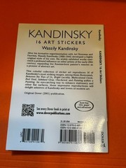 Wassily Kandinsky 16 Art Nouveau Stickers (Dover Fine Art) each is 1.75″ x 2.5″