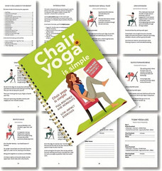 30-Day Chair Yoga Guide Book for Beginners, 60 Workouts for Weight Loss & Flexib