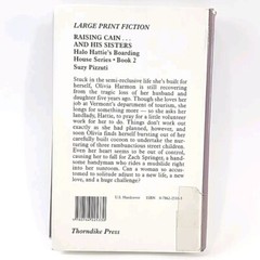 Raising Cain… And His Sisters By Suzy Pizzuti LARGE PRINT Hardcover Book 2000