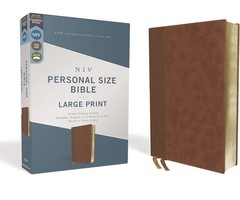 MAGNETIC CLOSURE NIV LARGE PRINT(11.5pt) Personal Size Bible Brown Leathersoft