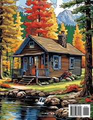 Country Cottage Coloring Book: A wonderful collection of beautiful country farm