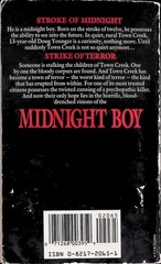 Midnight Boy Stephen Gresham 1987 First Printing Horror Thriller Zebra Books