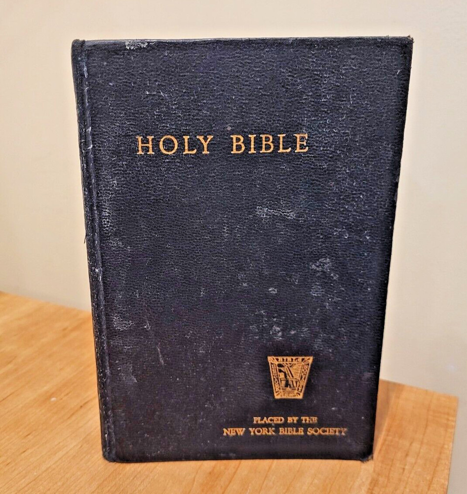 HOLY BIBLE New York Bible Society HARDCOVER National Bible Press VINTAGE
