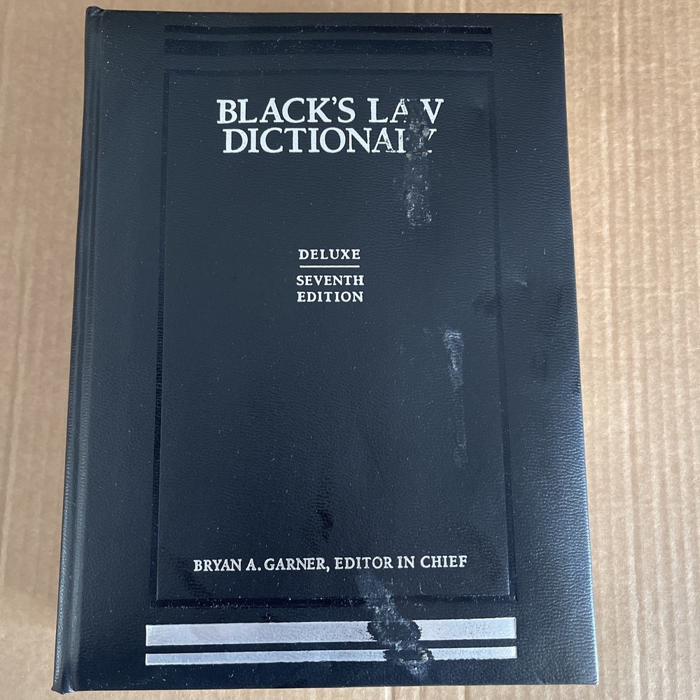 Black’s Law Dictionary, 7th Deluxe Edition Bryan A. Garner hardcover
