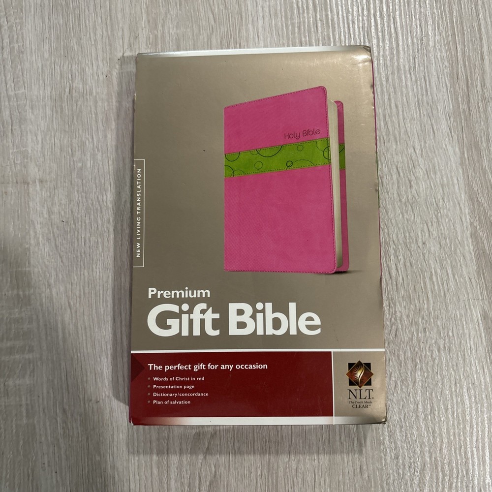 PREMIUM GIFT BIBLE NLT, TUTONE By Tyndale *Excellent Condition*