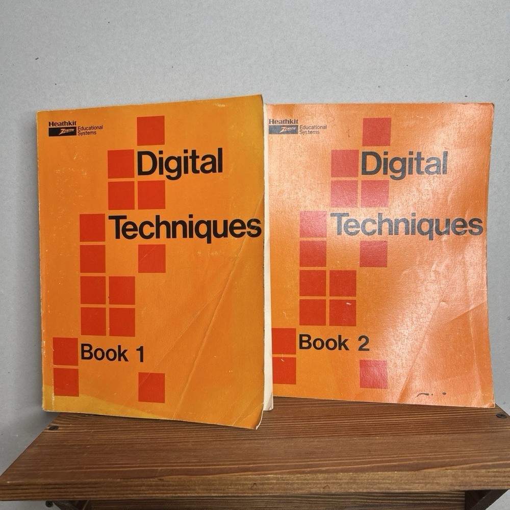 Vintage Heathkit Zenith Digital Techniques Book 1 & 2 Electronics Training Set