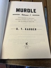 G. T. Karber Murdle Vol 1: 100 Logic & Deduction Mysteries Trade PB 2023