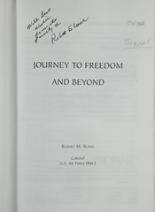 Signed 2004 Journey To Freedom Beyond Robert M Slane B-17 Bomber POW WWII 401st