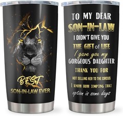 Versatile 20oz Stainless Steel Tumbler for Son-In-Law – Ideal for Home & Travel