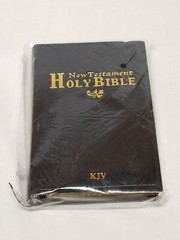 HOLY BIBLE New Testament Mini Pocket 4.5″ King James Version Black New KJV Gold
