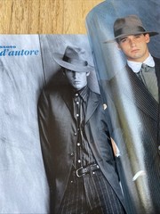 1993 L’UOMO Vogue Italian magazine Men’s Fashion Style Book Brad Pitt Photo