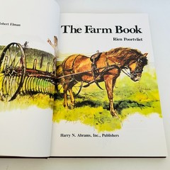 The Farm Book by Rien Poortvliet HCDJ Illustrated Animals Farm Life 1997