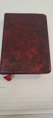 Cambridge Cameo Bible 75X w/ Box French Morocco Leather marbled crimson