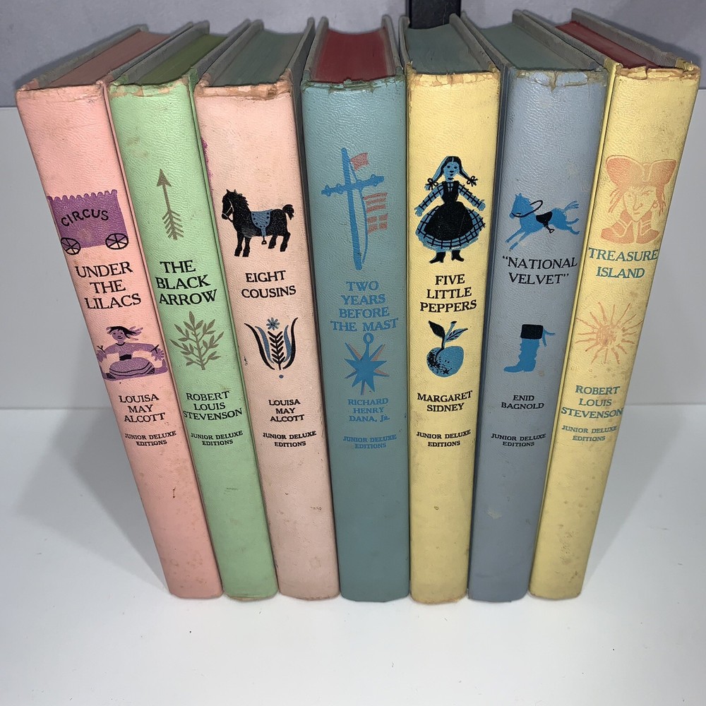 7 Junior Deluxe Editions Hardcover Books Lot 7 Books Varied Author’s