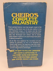 CHEIRO’S COMPLETE PALMISTRY – 1969 – COUNT LOUIS HAMON G-493