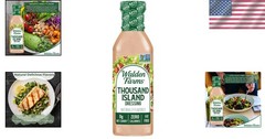 Zero-Calorie, Gluten-Free Thousand Island Dressing – 12 oz for Healthy Eating