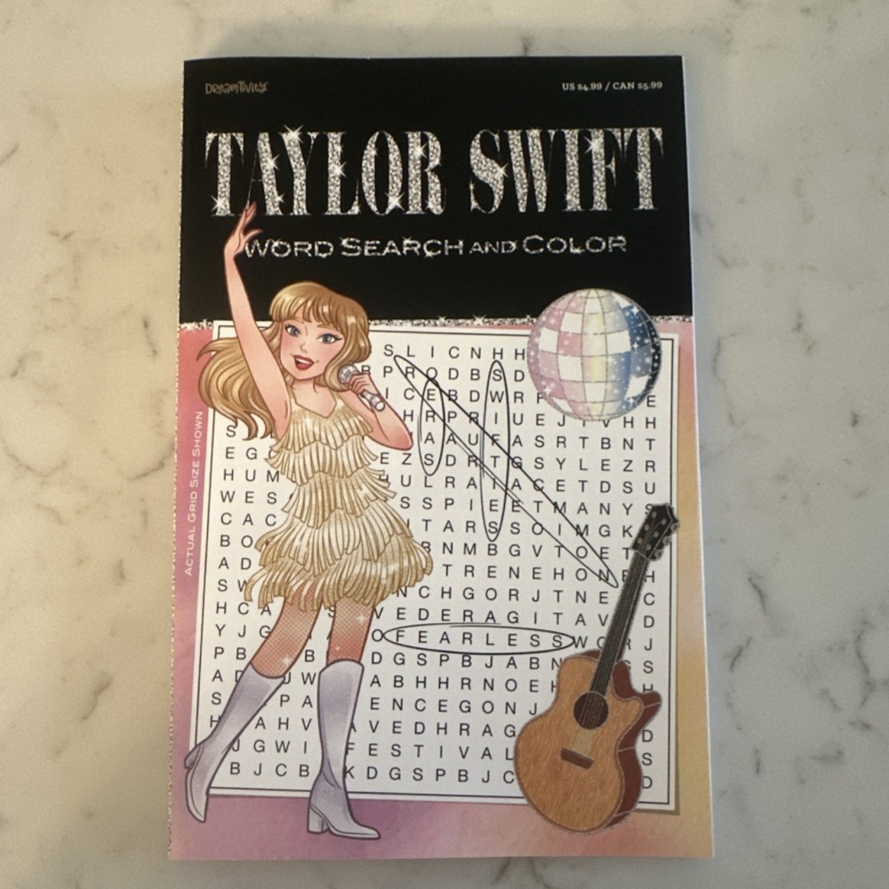 Taylor Swift Word Search and Color Activity Book by Dreamtivity, Kaisy McCabe