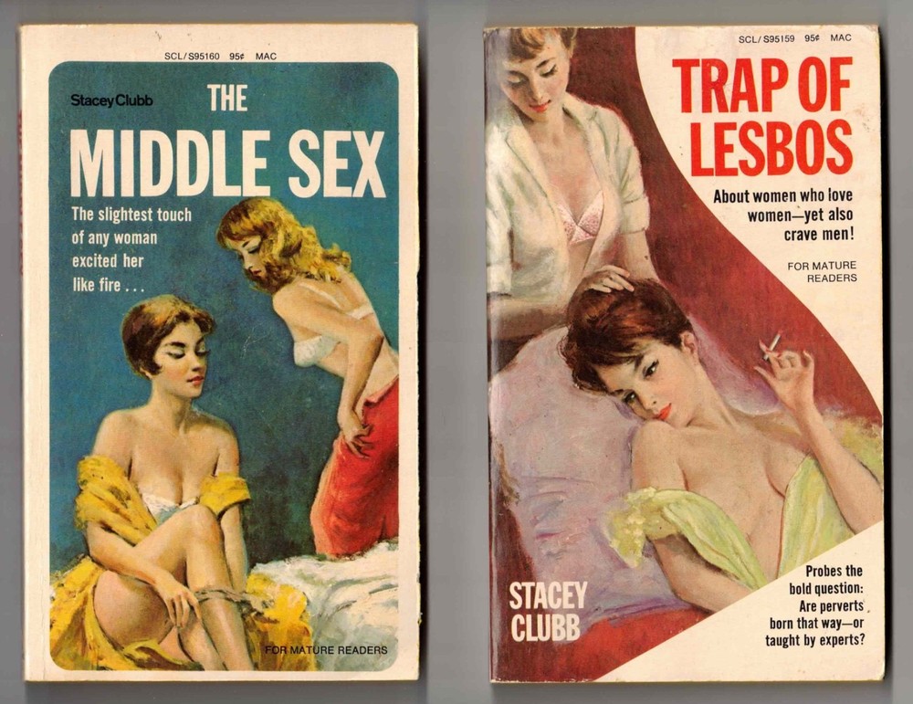 Vintage Lesbian erotica 2 book set by Stacey Clubb gay sapphic smut eros sleaze