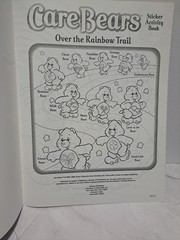 2003 Care Bears Sticker Activity Book Over The Rainbow Trail Fun Activities